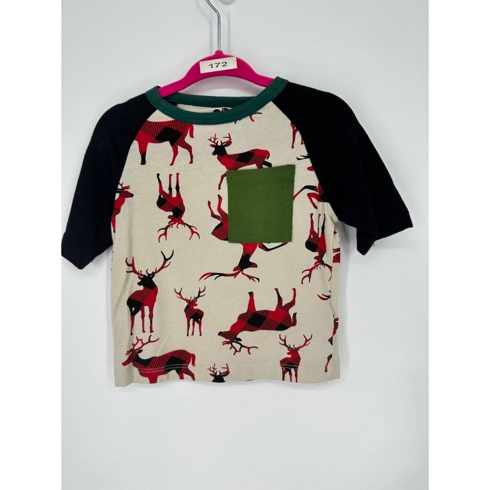 DotDotSmile Boys Shirt With Deer Size 6/12 Months New With Tags
